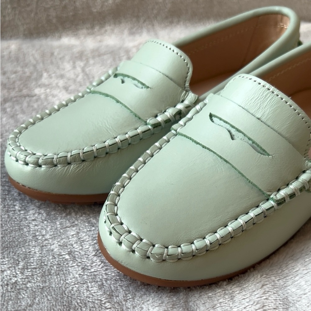 Perroquet Kids Mint Green Loafers - Picture 12 of 14